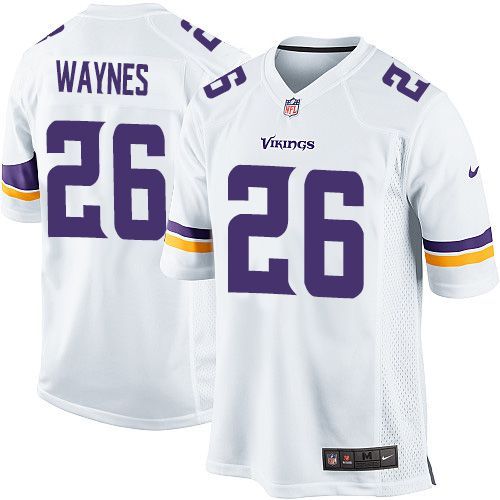 Men Minnesota Vikings #26 Trae Waynes Nike White Player Game NFL Jersey->minnesota vikings->NFL Jersey
